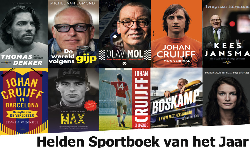 10 nominaties Helden Sportboek van het Jaar
