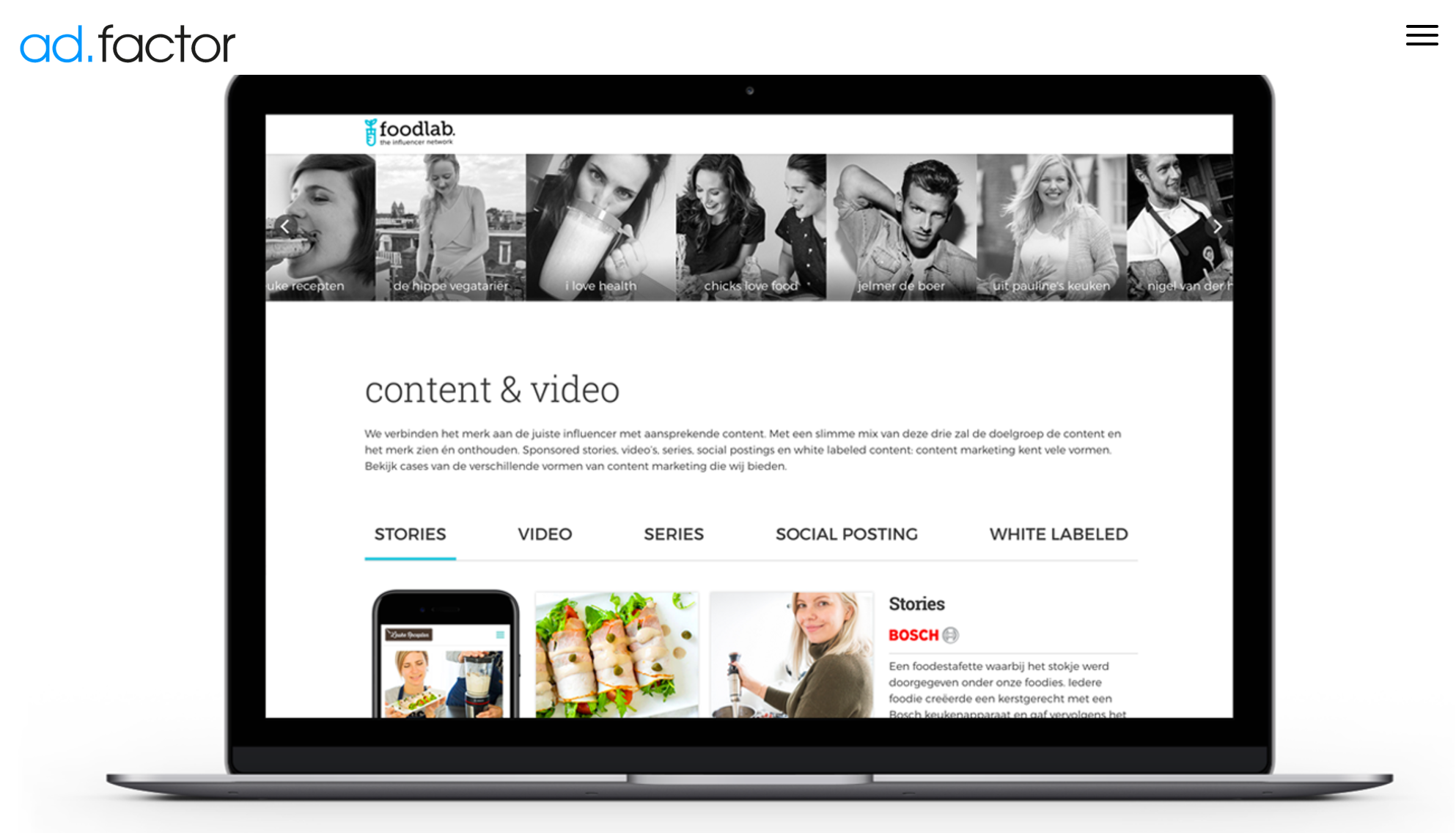 Adfactor lanceert Foodlab