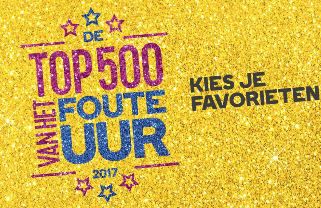 Qmusic start Top 500 van het Foute Uur