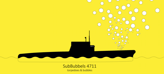 Duikboot verspreidt eau de cologne 4711 over het IJ