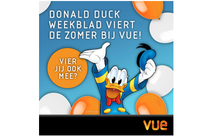 Donld Duck en Vue slaan opnieuw handen ieneen
