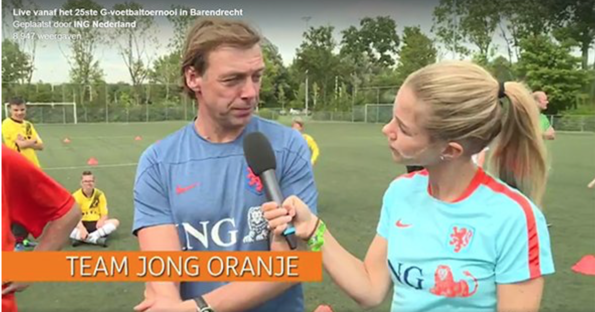 ING steunt G-voetbal met €25.000 via Facebook Live