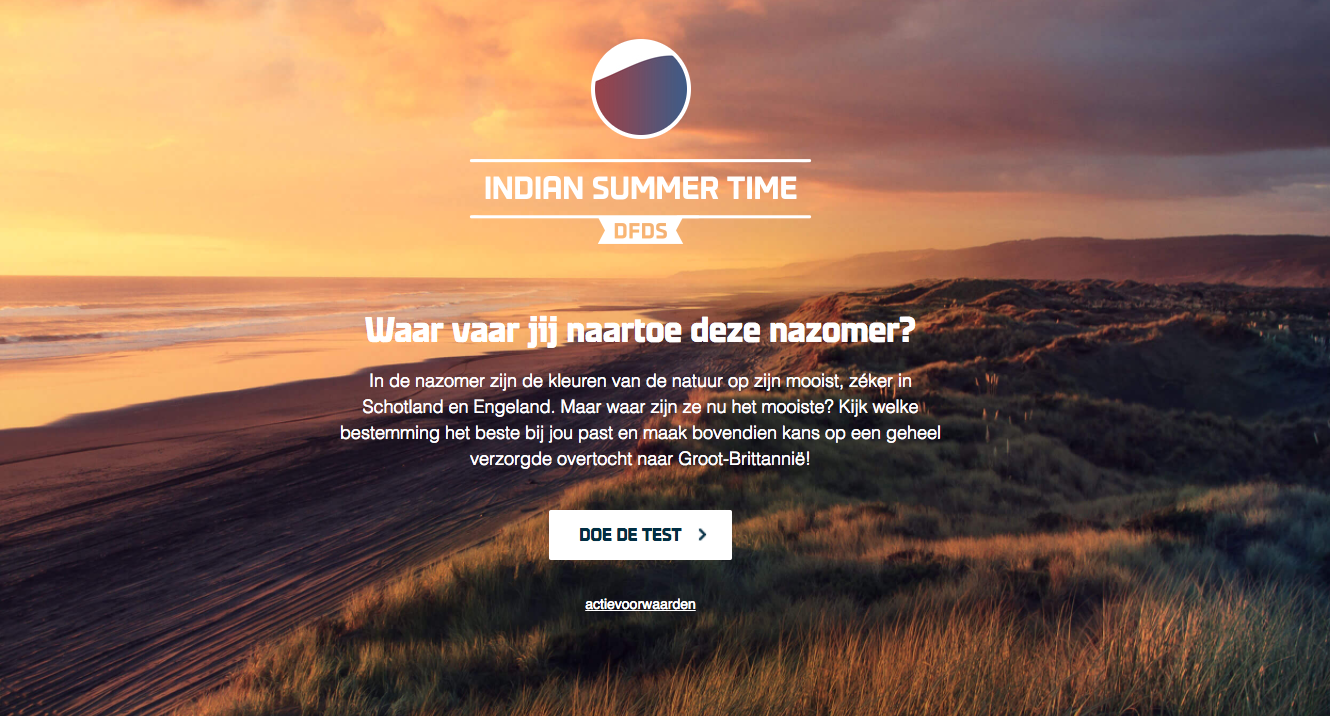 Icemedia ontwikkelt Indian Summer Time-campagne voor DFDS Seaways