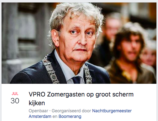 Boomerang brengt zomergast vd Laan op groot scherm