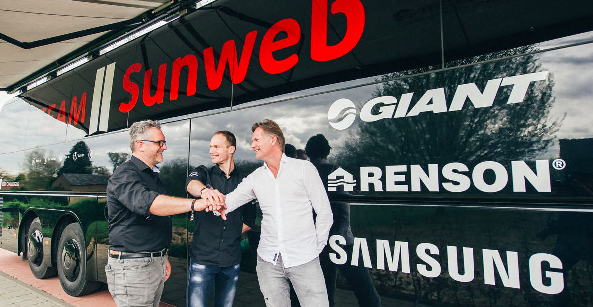 Hoofdrol Team Sunweb in Samsung campagne
