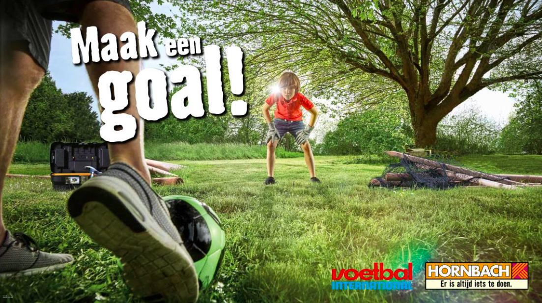 Zelf goals maken met Hornbach en Voetbal International