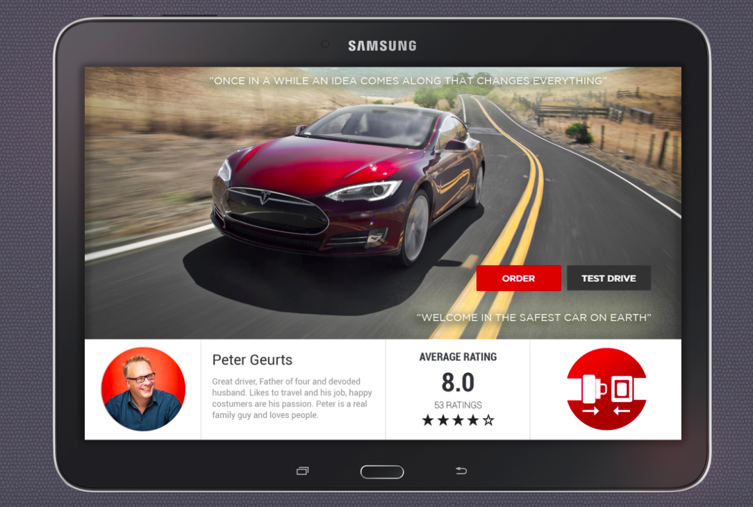 Cabture gaat 300 TCA-taxi’s van interactieve tablet voorzien