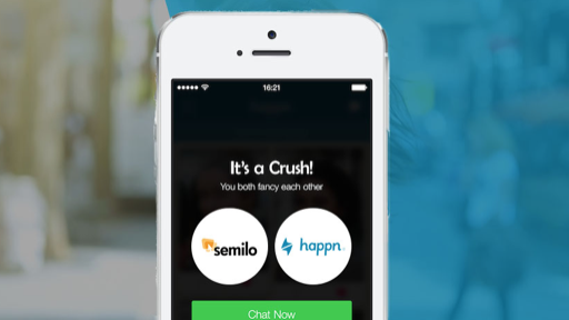 Happn en Semilo hebben een Crush