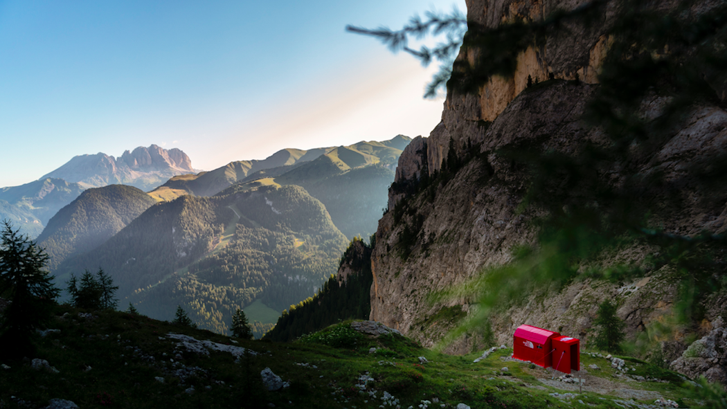 The Northface opent pop-up hoog in de bergen