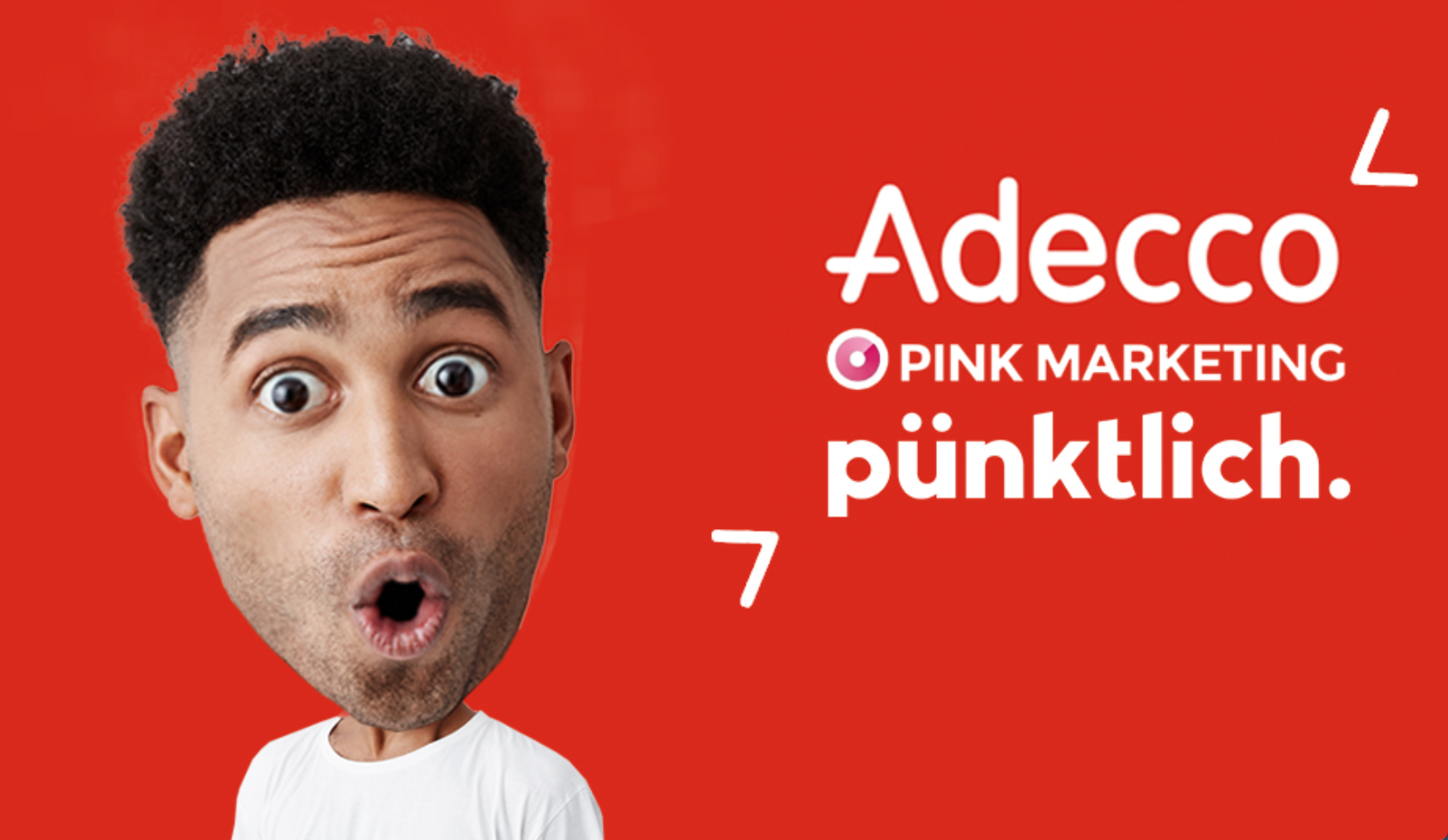 Adecco kiest voor Pink Marketing & Pünktlich