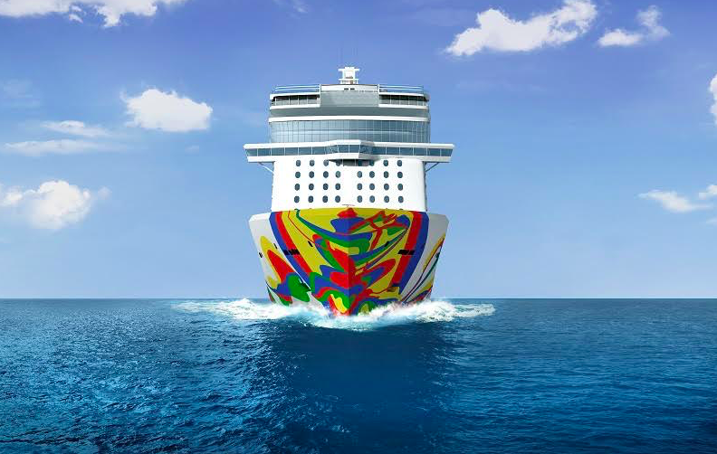 Onthulling kunstwerk op Norwegian Cruise Line