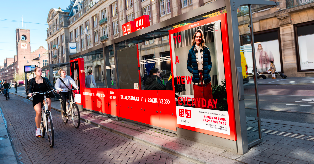 OOH campagne UNIQLO bij opening