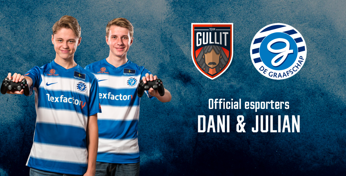 Talenten van de Graafschap in eSports met Team Gullit