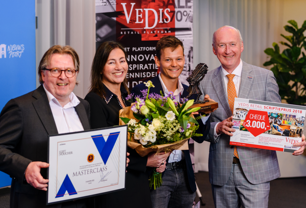 Nort van Hulten wint VEDIS Retail Scriptieprijs