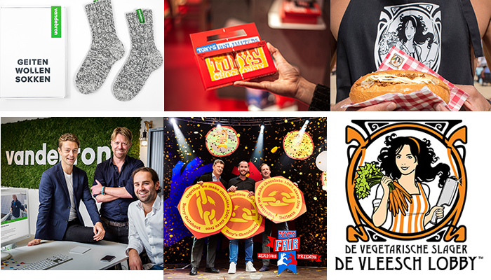 De Vegetarische Slager, Tony Chocolonely en Vandebron in Finale Coolest Dutch Brands 2018