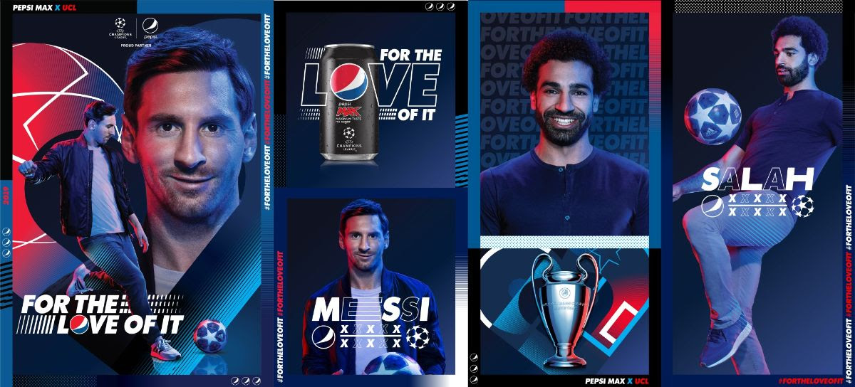 Messi en Salah strijden om laatste pepsi-flesje