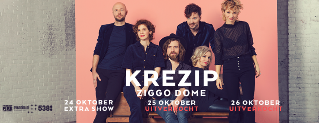 Krezip kondigt derde show in Ziggo Dome aan