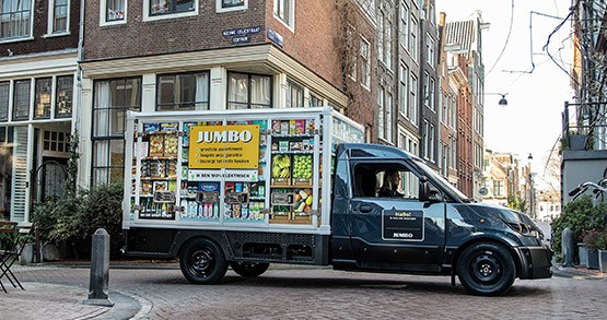 Jumbo start 100% elektrische bezorgservice in hartje Amsterdam