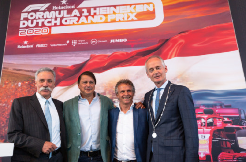 Formule 1 Heineken Dutch Grand Prix in 2020 naar Zandvoort