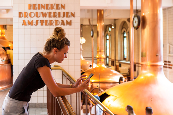 Nieuwe digitale tour guide Heineken Experience