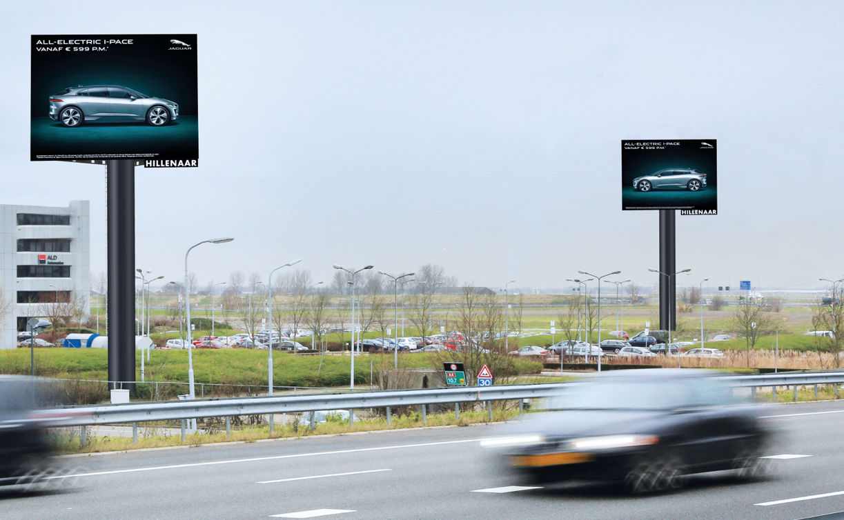 Hillenaar Outdoor exploiteert eerste digitale duo-mast bij Schiphol