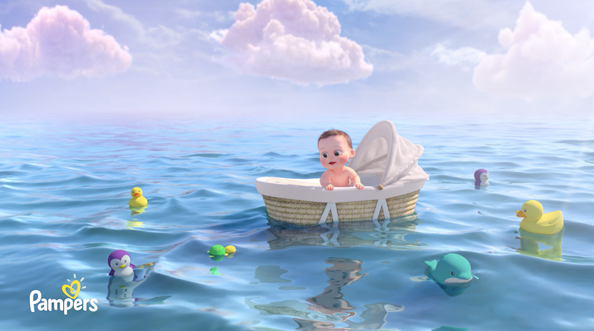 Een kijkje in de droomwereld van een baby met Pampers Korea