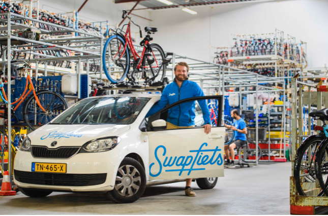 Swapfiets opent grootste fietswerkplaats in Nederland