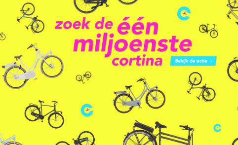 Fietsmerk Cortina viert mijlpaal met Instagram zoekspel