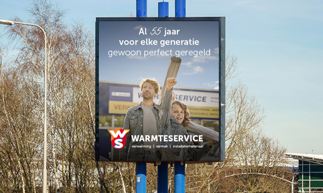 Nieuwe campagne Warmteservice is ode aan 55 jaar vakmanschap