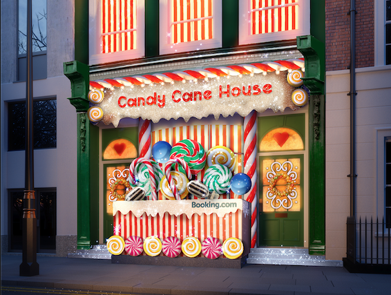 Logeren tussen het snoepgoed in Candy Cane House van Booking.com