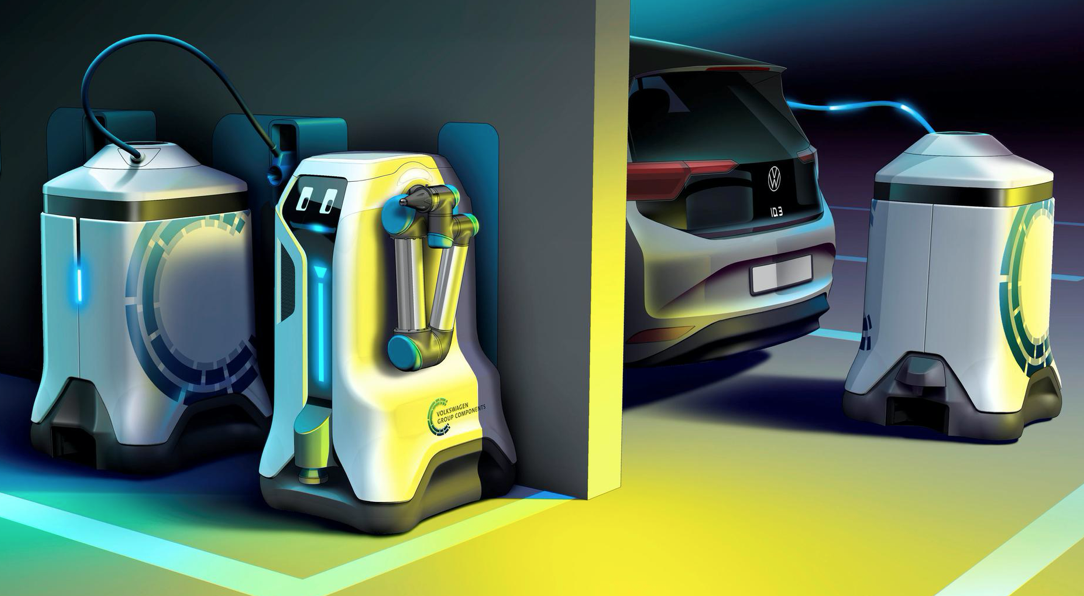 Volkswagen komt naar je toe met slimme laadrobots