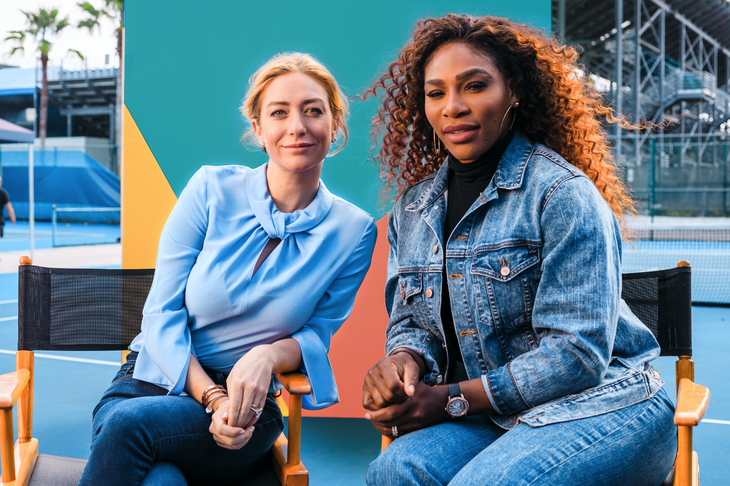 Serena Williams zet de eerste stap