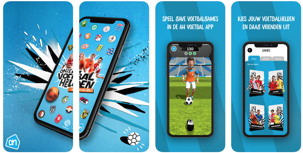 Fonk Marketing Albert Heijn lanceert AH Voetbal App met vier