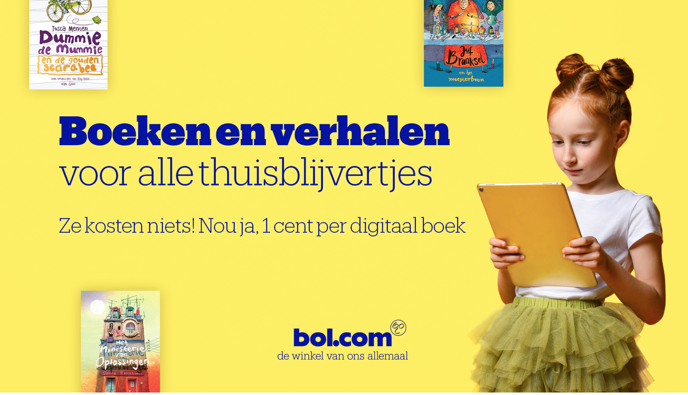 Bol.com stelt digitale boeken en voorleesvideo’s ter beschikking aan alle kinderen thuis