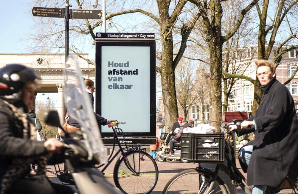 Merken en media maken gezamenlijk statement voor de verspreiding van ‘social distancing’-oproep