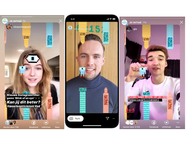 daily dialogues creëert interactief Instagram filter voor Pearle Opticiens