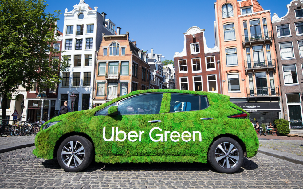 Uber introduceert Uber Green in Nederland