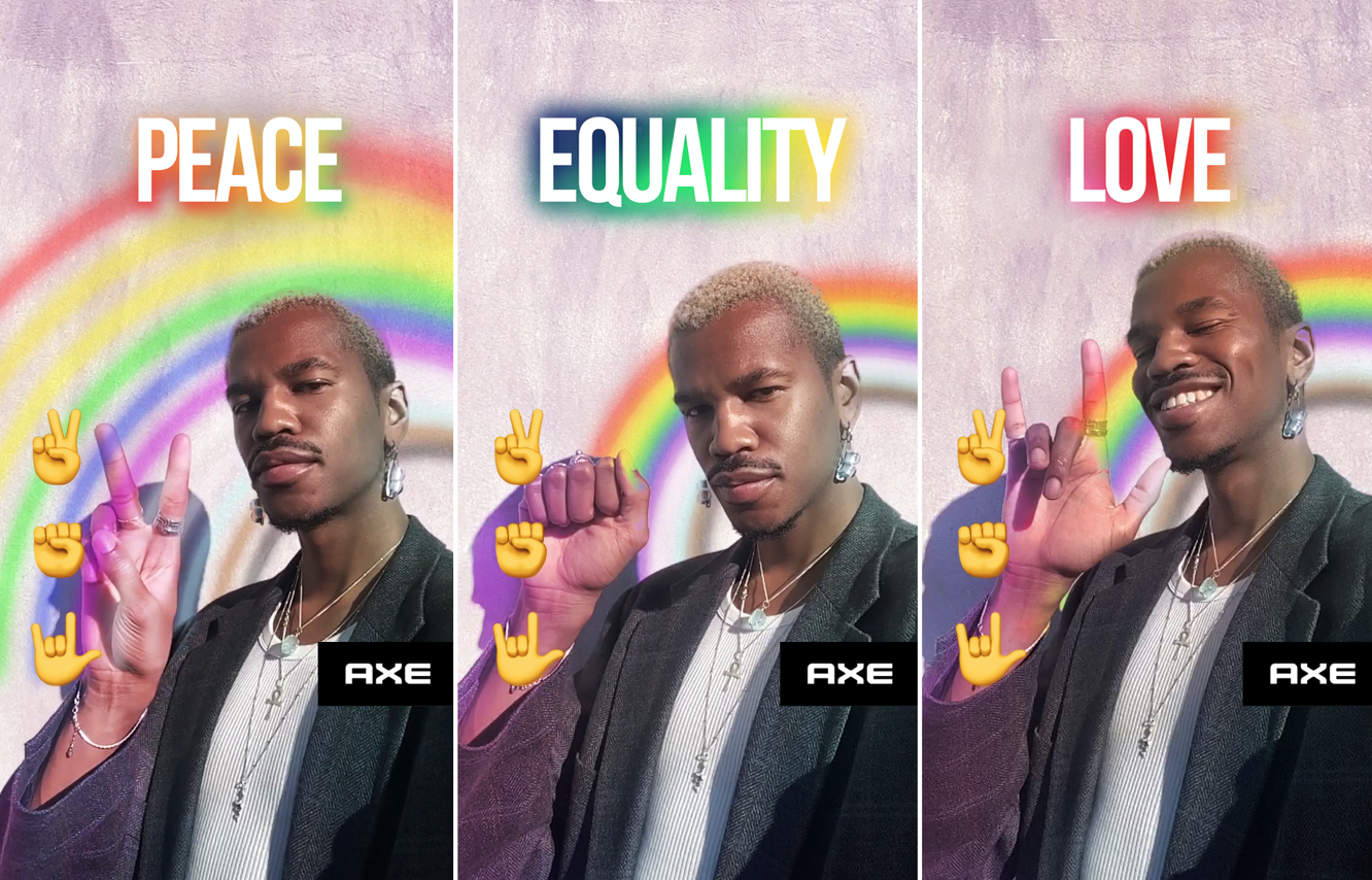 AXE viert pride met ‘Love is Love Rainbow Lens