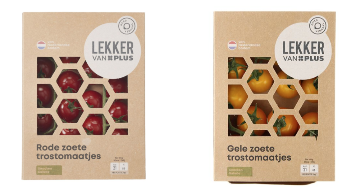 PLUS verduurzaamt tomatenverpakkingen