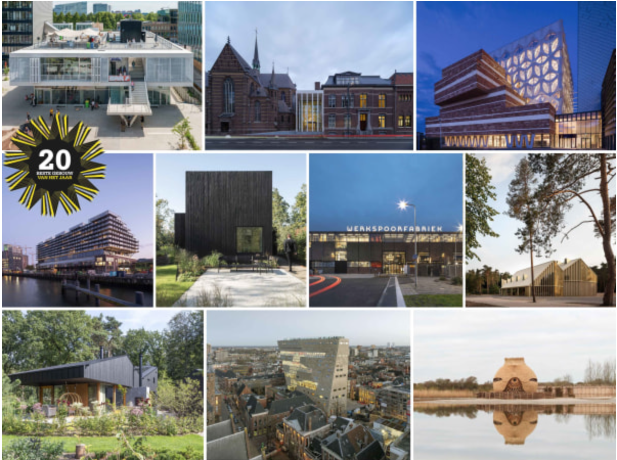 10 gebouwen in de race voor BNA Beste Gebouw 2020
