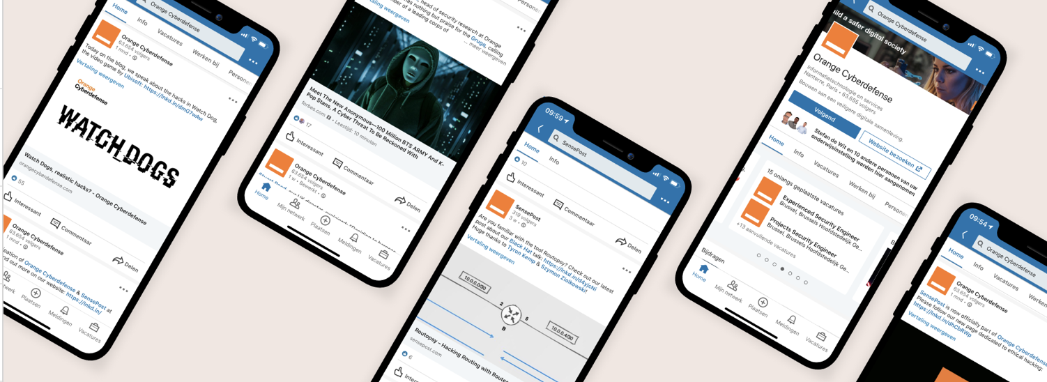Internationale social rebranding Orange Cyberdefense voor 53 social kanalen