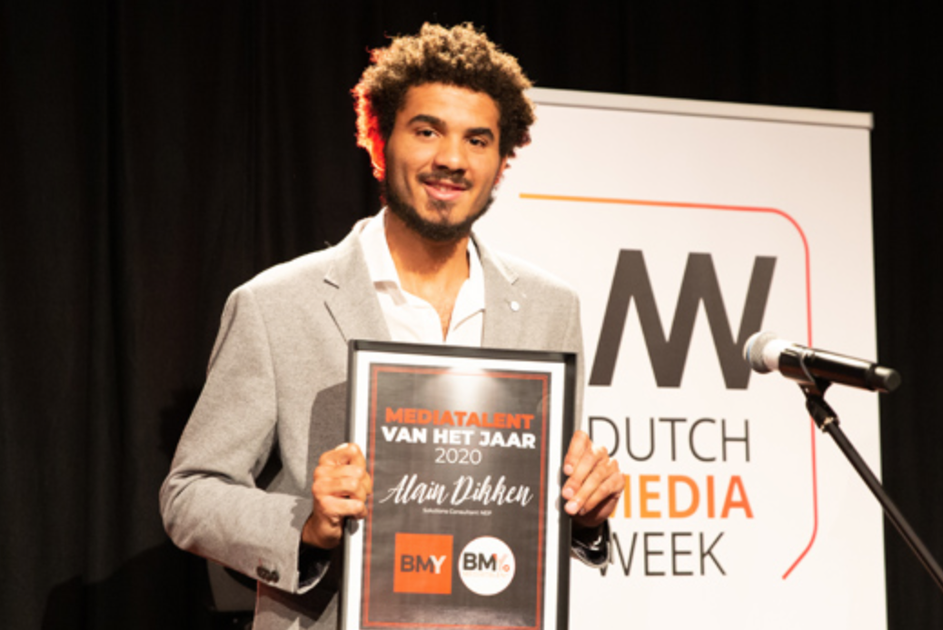 Alain Dikken BMY Mediatalent van het Jaar 2020