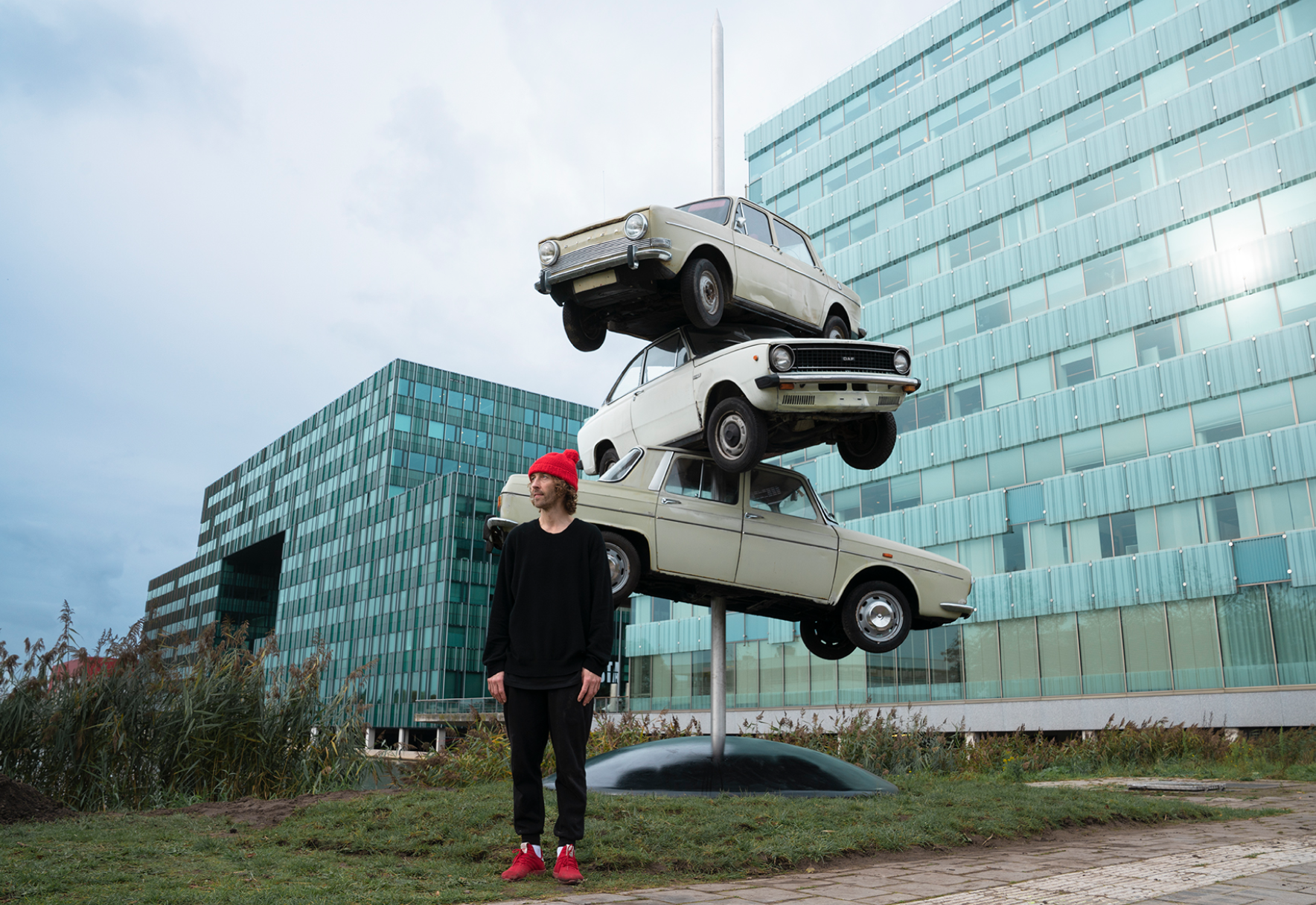 Streetart Frankey maakt kunstwerk voor stadspark Amsterdam Zuidoost