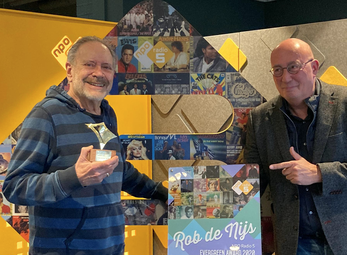 NPO Radio 5 Evergreen Award 2020 voor Rob de Nijs