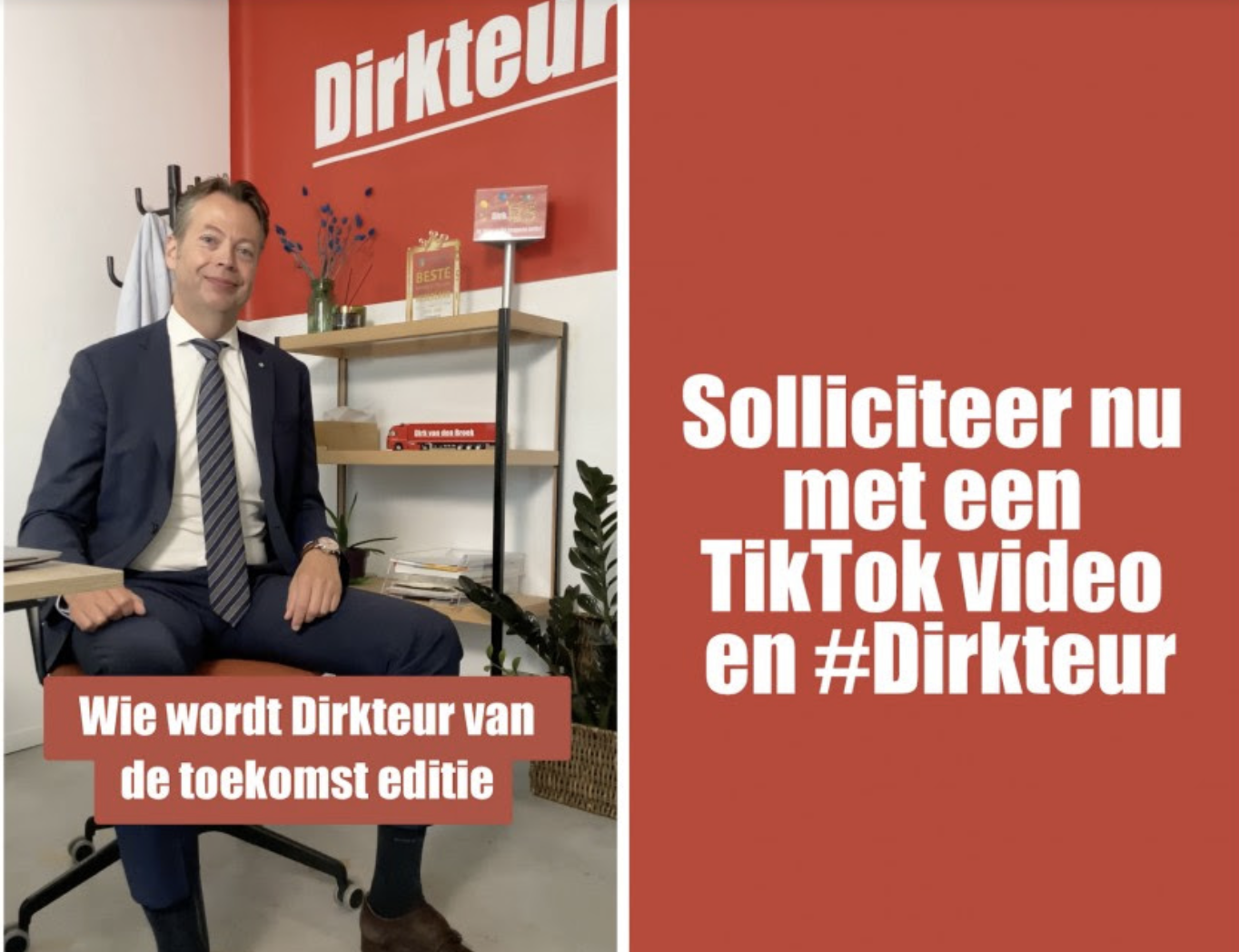 Solliciteren met een TikTok video bij supermarktketen Dirk