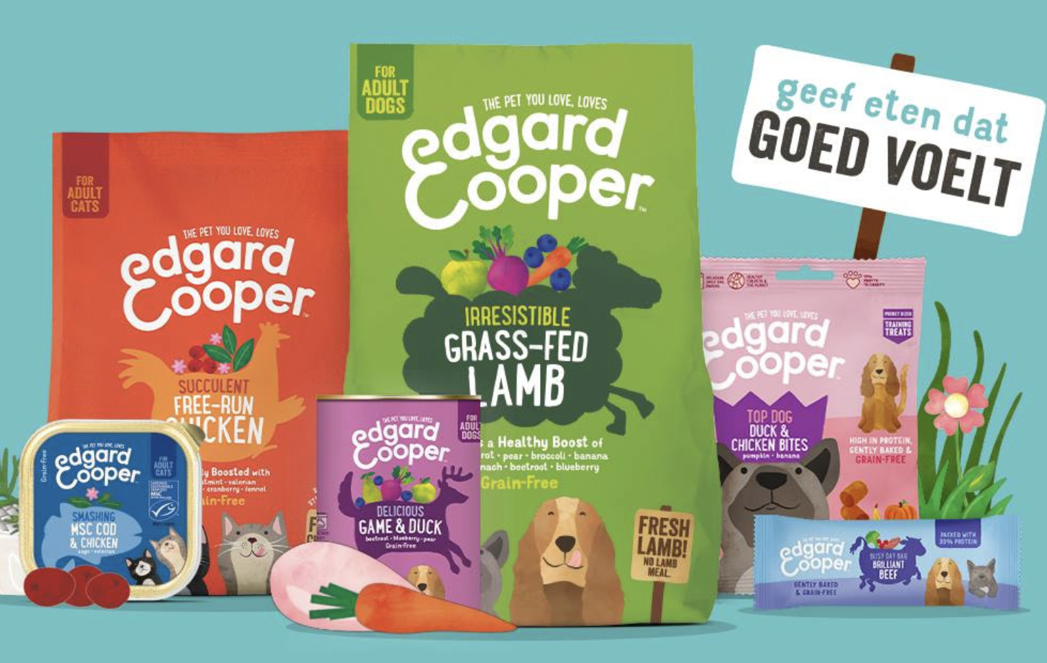 2twintig PR aan de slag voor dierenvoedingmerk Edgar & Cooper