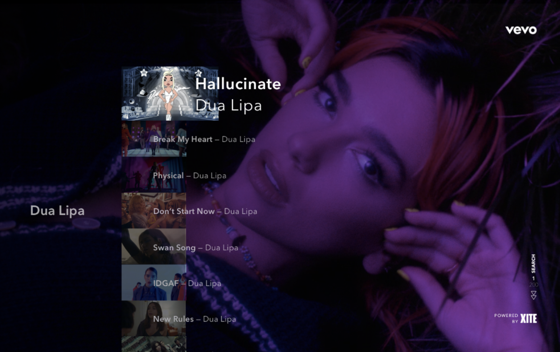 Muziekvideo-app Vevo, Powered by XITE nu ook op Samsung TV