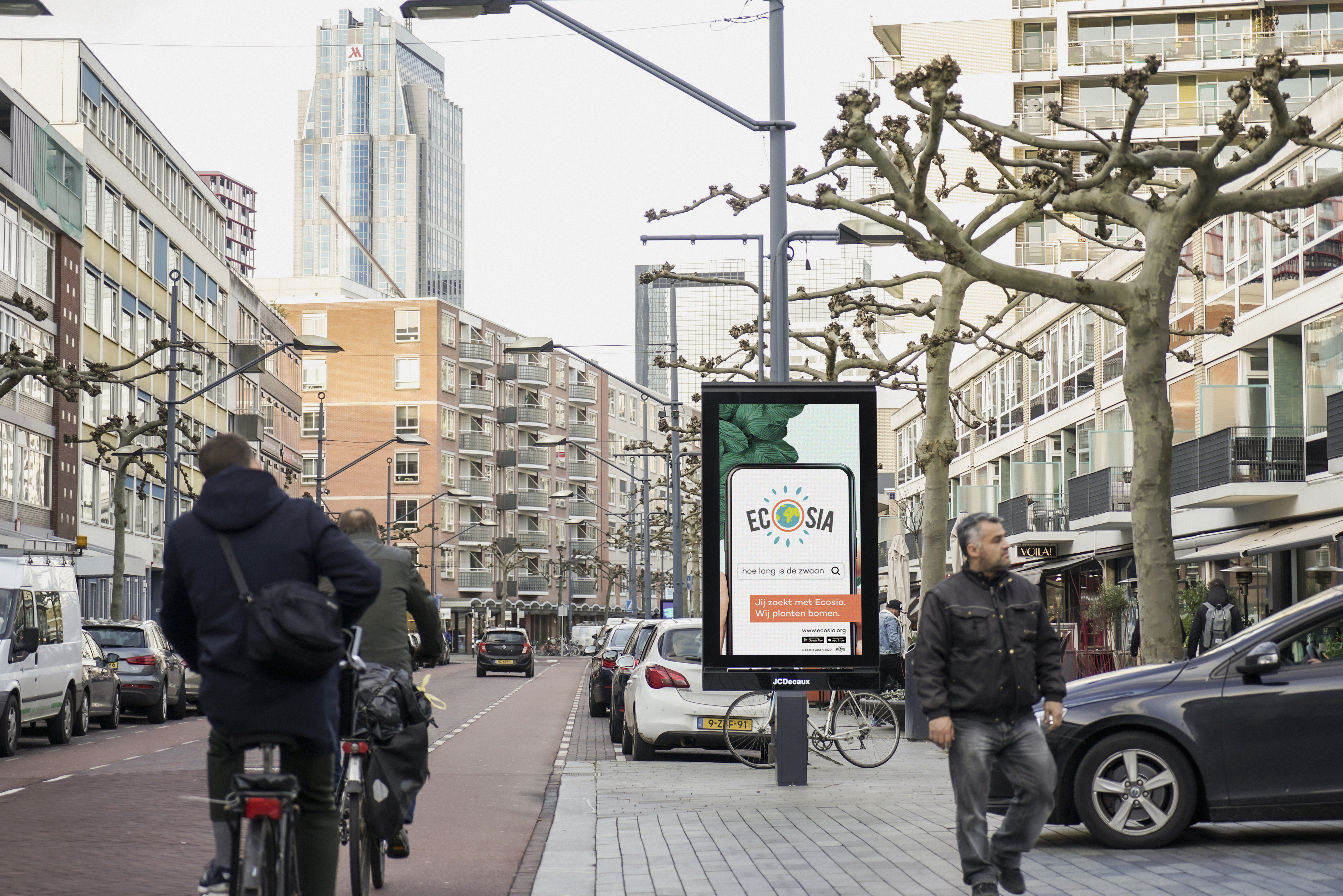Ecosia kiest JCDecaux voor eerste Out Of Home campagne
