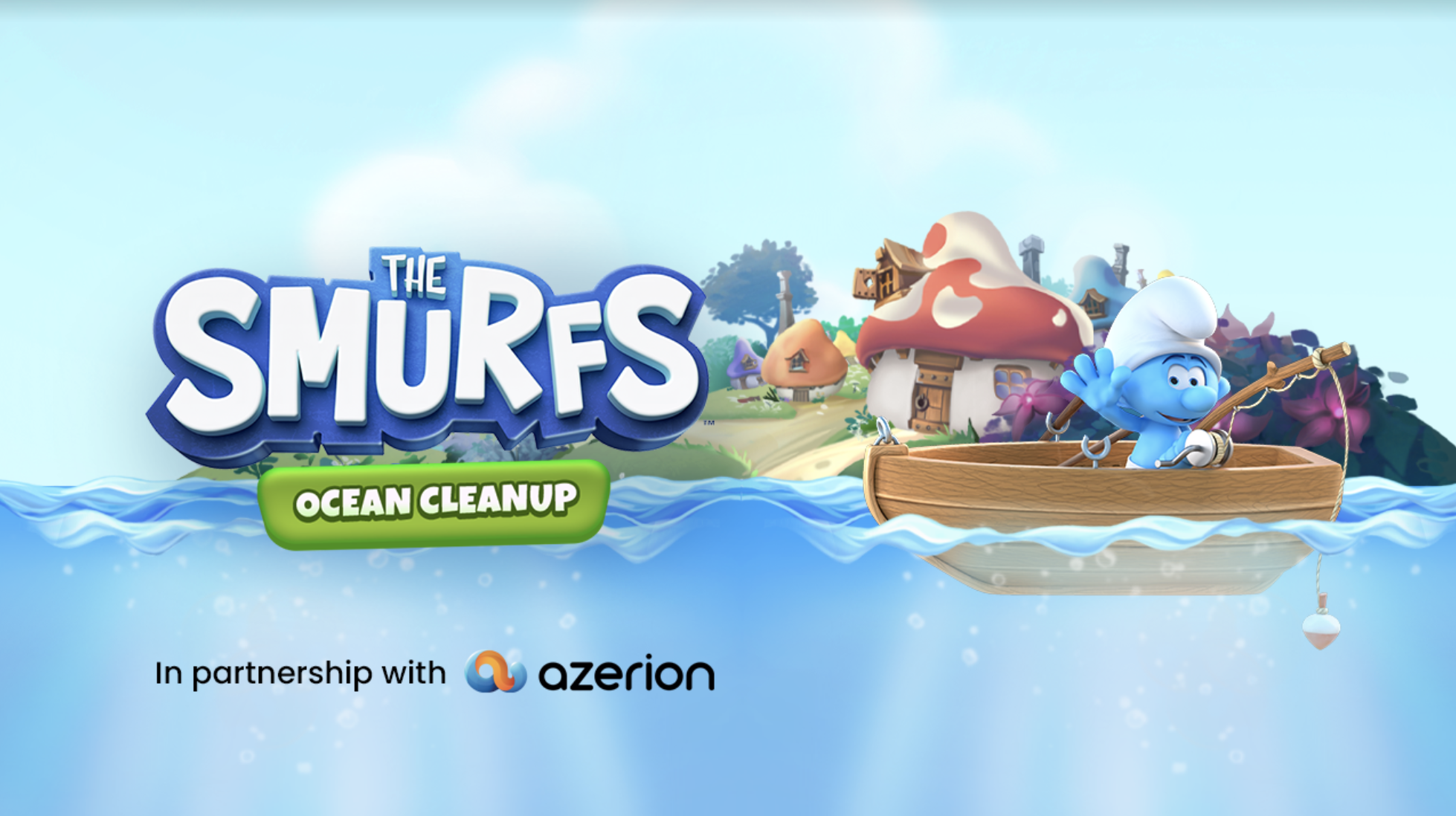 Azerion lanceert game The Smurfs: Ocean Cleanup