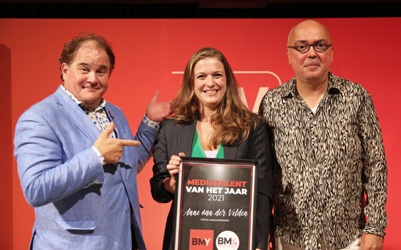 Anne van der Velden (BNNVARA) is BMYoung Mediatalent van het Jaar
